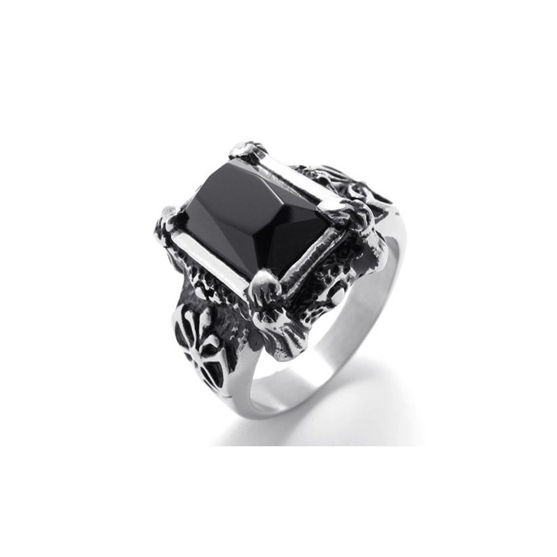 Titanring Mit Schwarzem