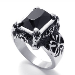 Titanring Mit Schwarzem