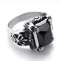 Titanring Mit Schwarzem