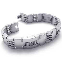 8,5 Zoll Diamant-Titan-Armband