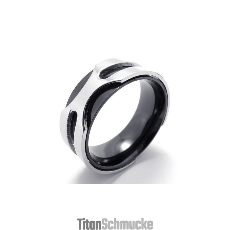 Schwarzer Titanring Schwarzer Titanring