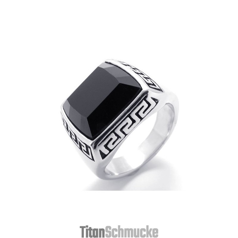 Edelstein-Titanring Edelstein-Titanring
