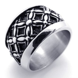 Schwarzer Vintage Titanring