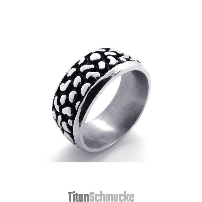 Schwarzer Vintage Titanring Schwarzer Vintage Titanring