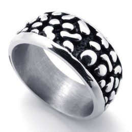 Schwarzer Vintage Titanring