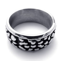 Schwarzer Vintage Titanring