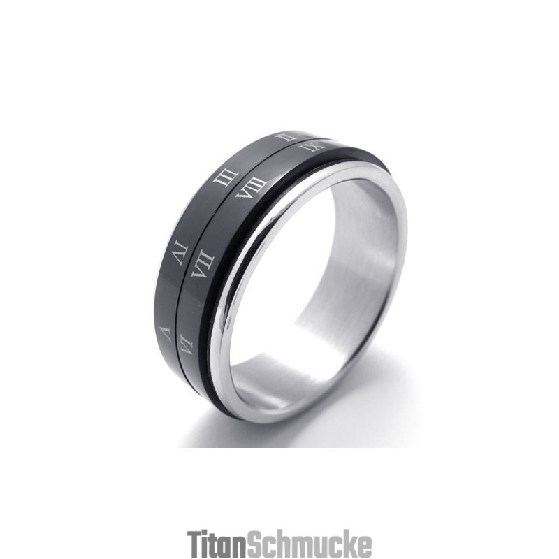 Schwarzer Titanring