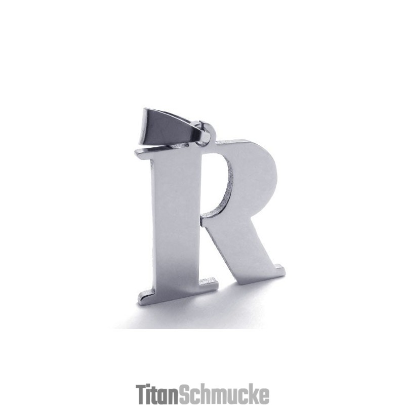 Titananhänger Mit Dem Buchstaben „R“