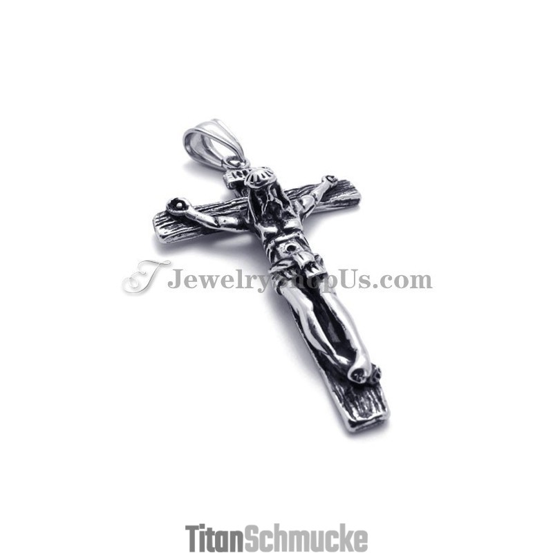 Titan-Kreuz-Jesus-Anhänger Titan-Kreuz-Jesus-Anhänger