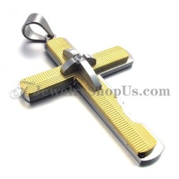 Gold Titan Kreuz Anhänger
