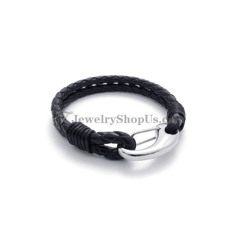 Elegantes Titan-Lederarmband