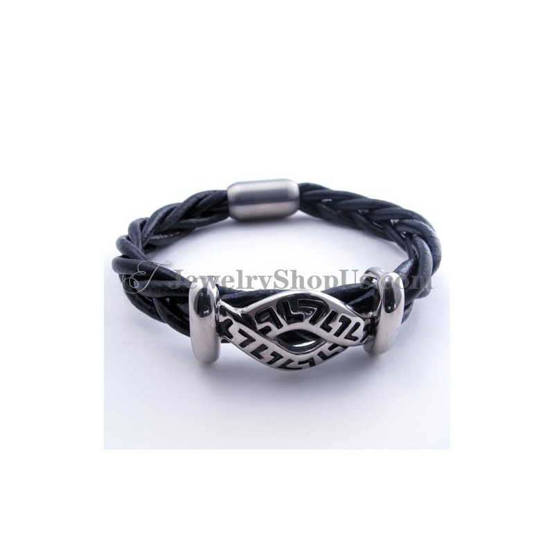 Modisches Lederarmband Aus Titan Modisches Lederarmband Aus Titan