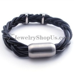 Modisches Titan-Lederarmband