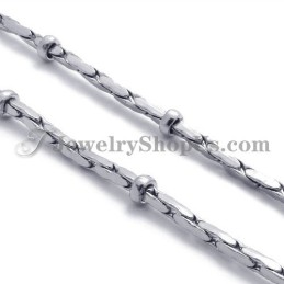 Mode Silber Titan Damen Kette