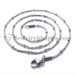 Mode Silber Titan Damen Kette