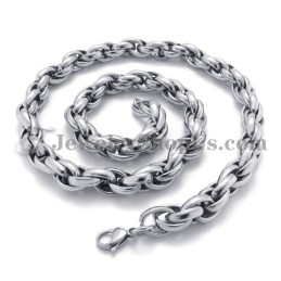 Elegante Halskette Aus Silber Und Titan