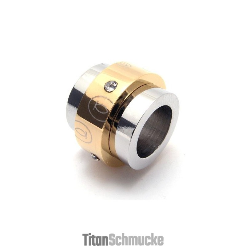 Herren-Halskette Mit Goldenem Anhänger Aus Reinem Titan (Neu)