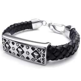 Geschicktes Design Zarte Farben Zuverlässige Qualität Titan Leder Armreif