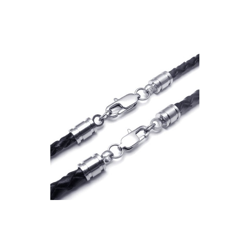 Professionelles Design Zarte Farben Zuverlässige Qualität Titan Leder Halskette