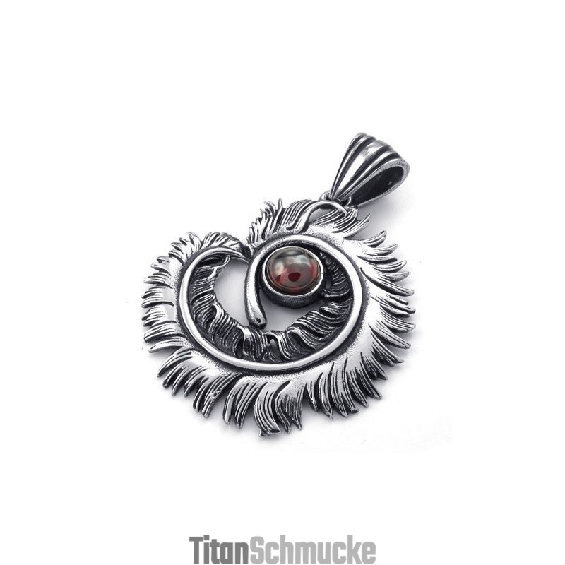 Attraktives Design Farbbrillanz Hochwertiger Titan Anhänger