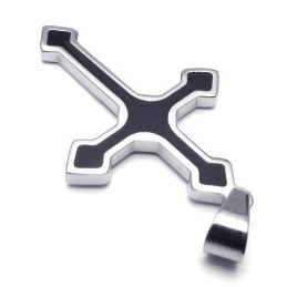 Elegante Form Farbbrillanz Hochwertiger Titan-Kreuzanhänger
