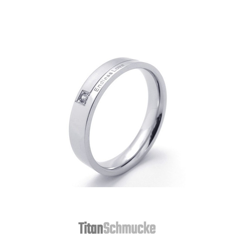Elegante Form Farbbrillanz Stabile Qualität Titan Ring